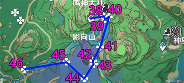 2022原神绯樱绣球最新采集路线