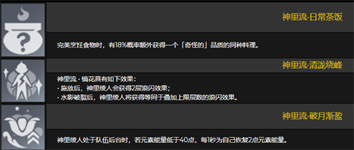 原神神里绫人技能介绍 神里绫人天赋技能一览