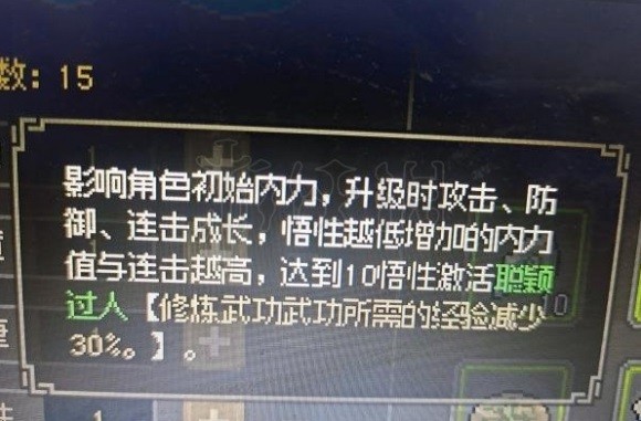 大侠立志传悟性能加什么2